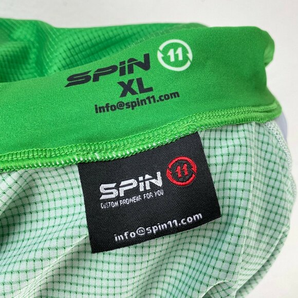 Spin 11 Cycling Ireland Bike Shirt Full Zip NWT XL Kelly Green Back Pockets - Picture 8 of 11
